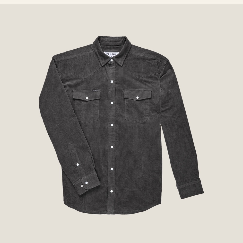 Poncho Corduroy - The Dusty Burro Button Up